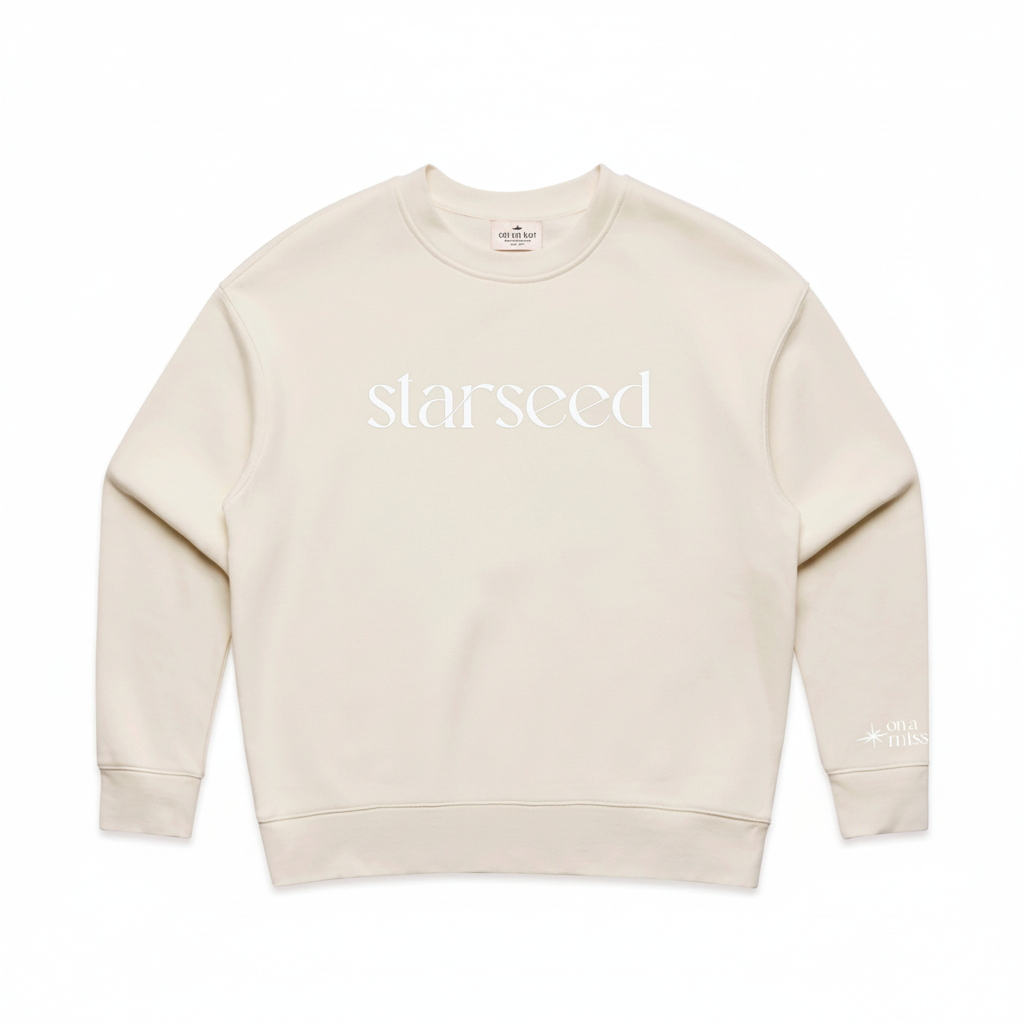 Women’s Sweatshirt | Starseed On a Mission | Sandstone